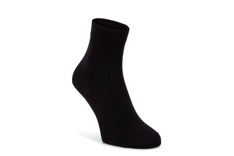 Bamboo Quarter Sock (Black)