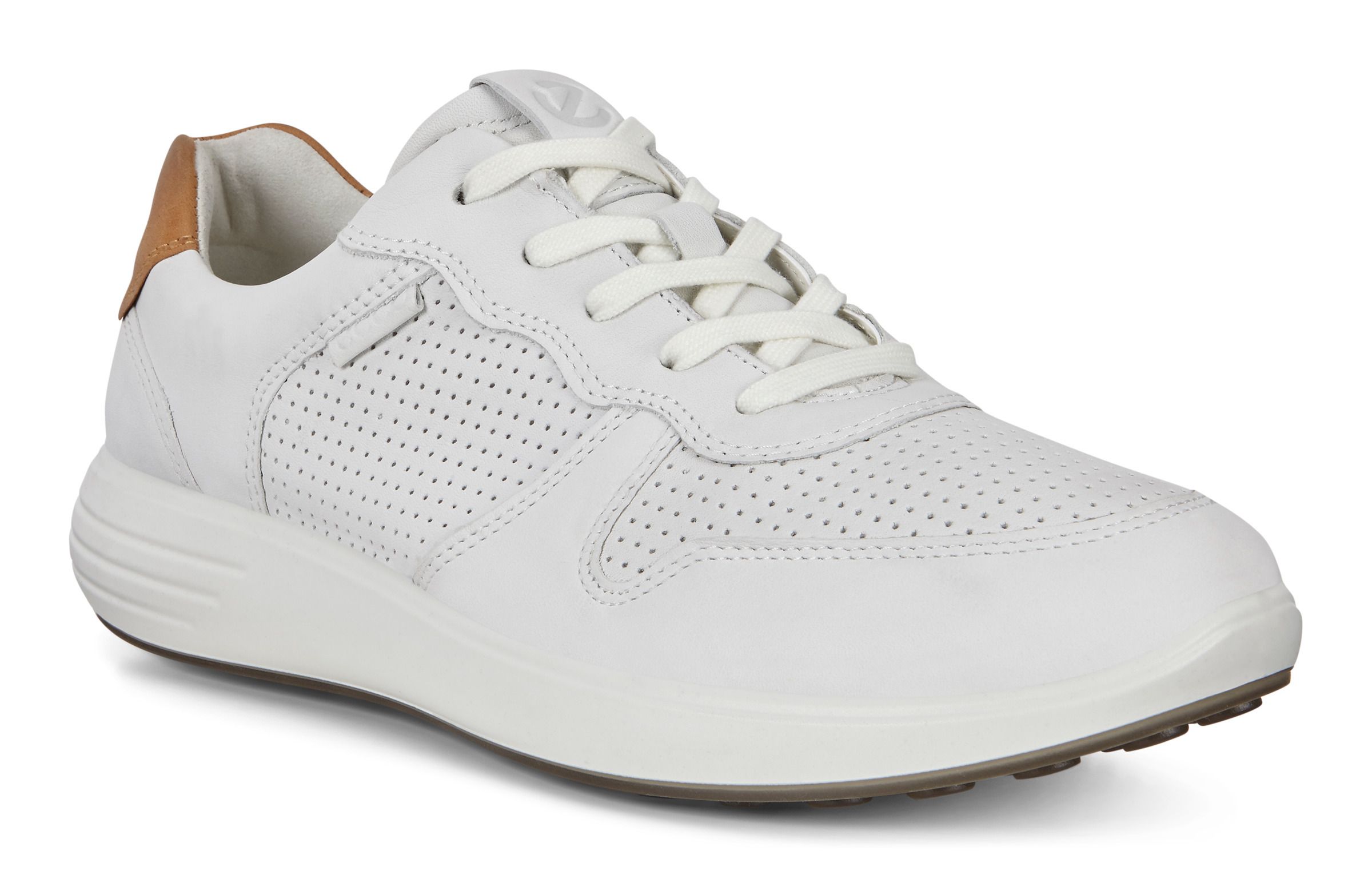 ecco white tennis shoes