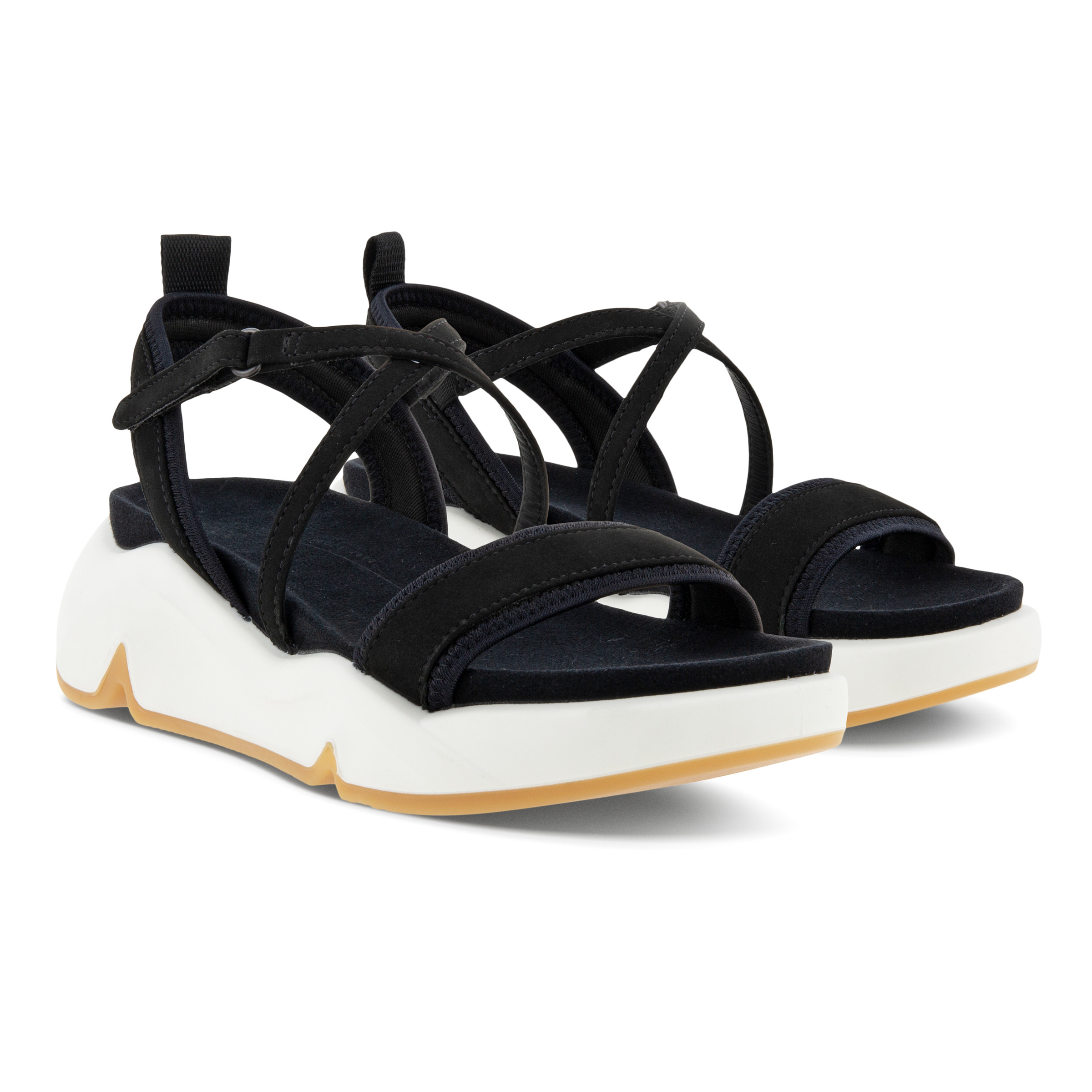 chunky black flip flops