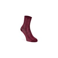 ECCO Cable Knit Socks (أحمر)
