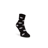 Contrast Dotted Socks Wom (أسود)