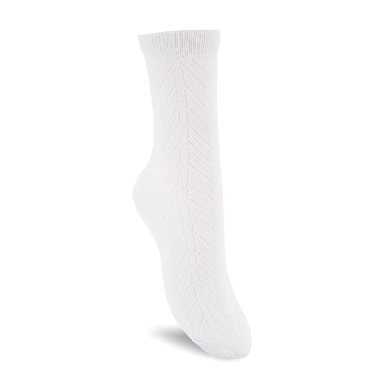 Herringbone Socks Women's (أبيض)