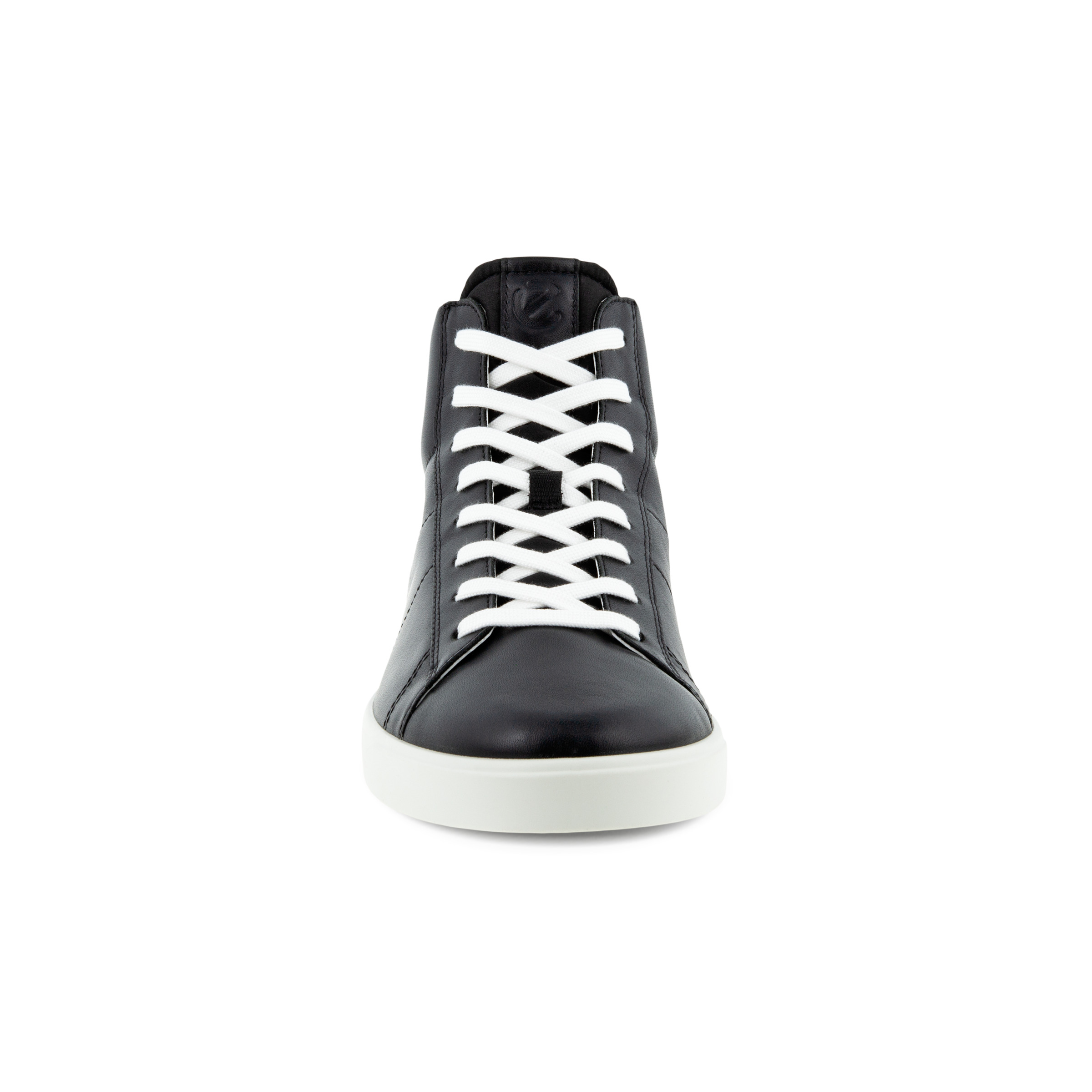 ecco leather high top sneakers