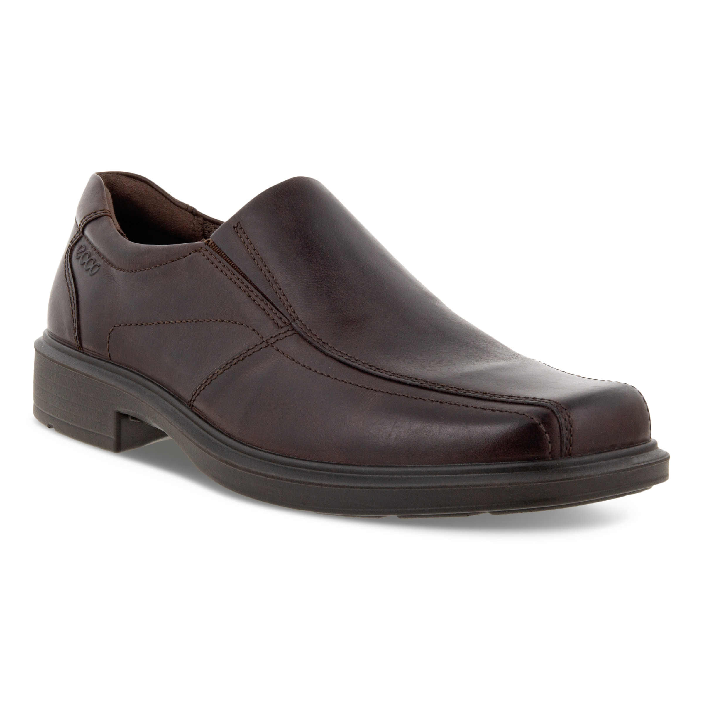 ecco leather slip on
