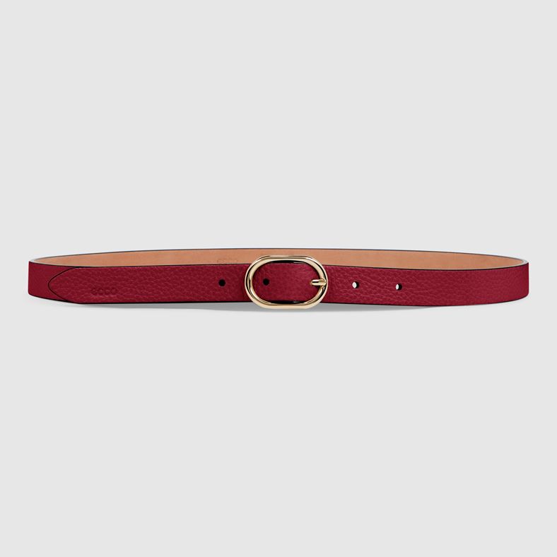 ECCO Formal Round Belt (Red)