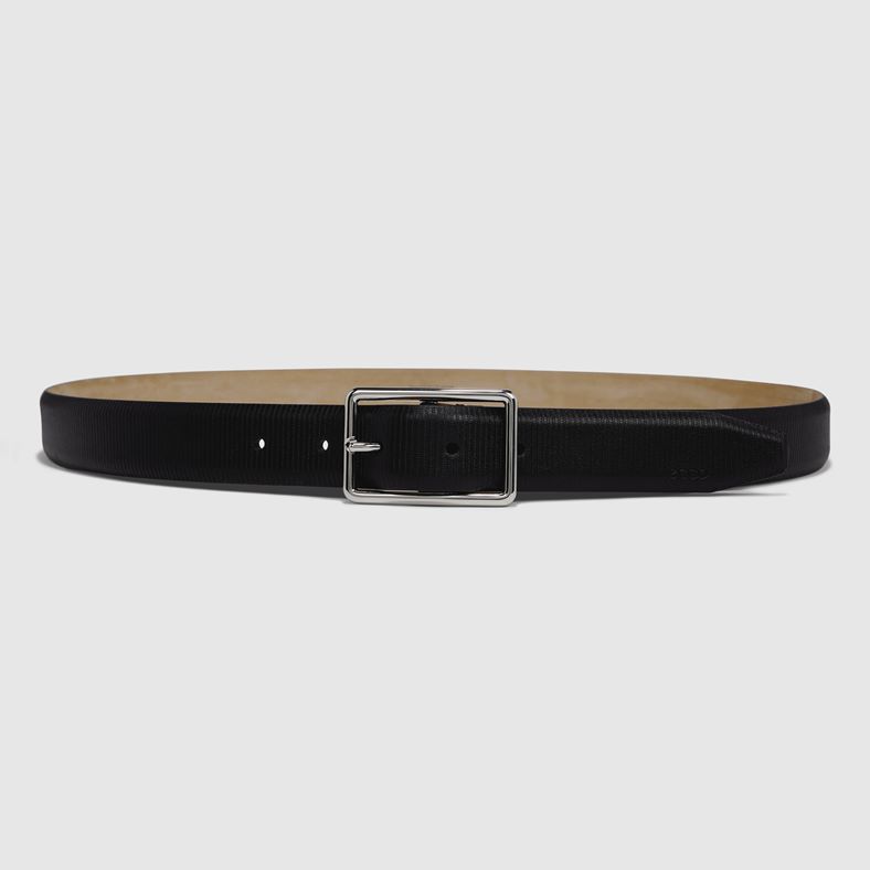 ECCO Italian Texture Belt (Black)