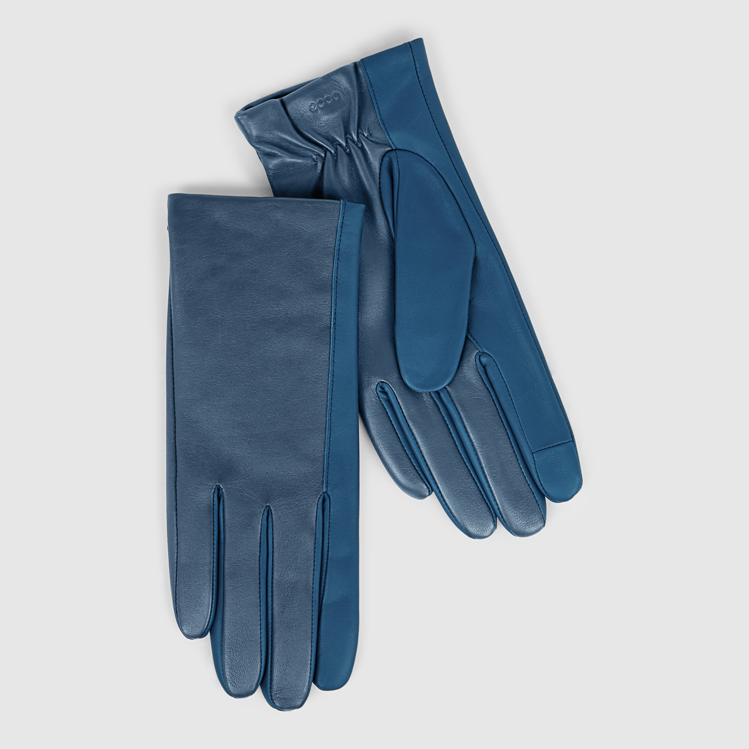 womens teal leather gloves