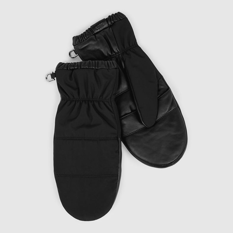 ECCO Womens Quilted Mittens (Black)