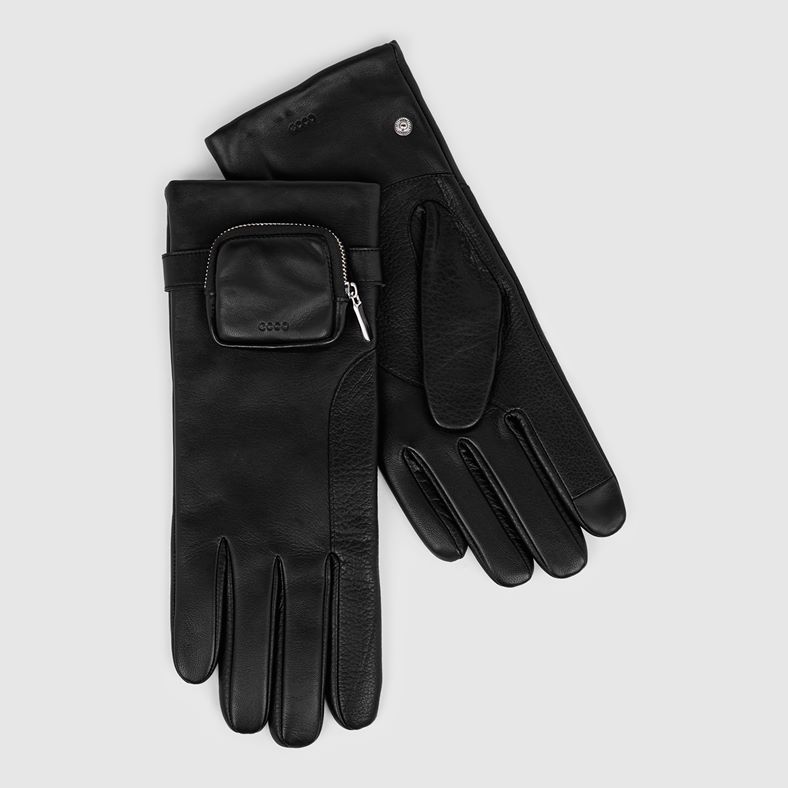 ECCO Mens Mini Pouch Gloves (Black)