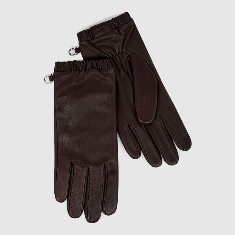 ECCO Mens Label Gloves (Brown)