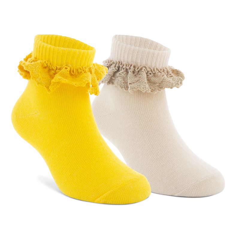 ECCO Play Lace Ankle Cut 2-Pac (Yellow)