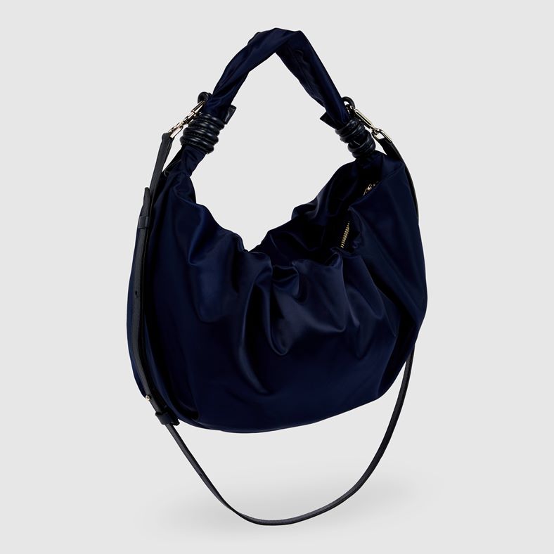 ECCO Scrunch Hobo Satin (Blue)