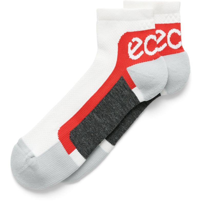 ECCO Tech Sporty Ankle Cut (White)