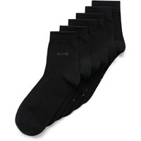 ECCO Classic Ankle Cut 3-Pack (Negro)