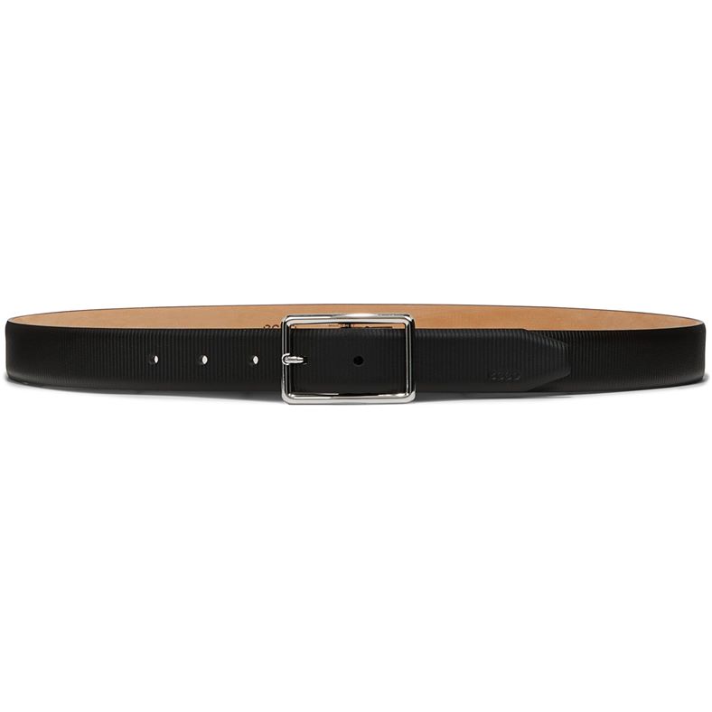 ECCO Belts Italian Textured (Black)