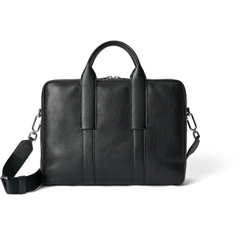 ECCO Laptop Bag Pebbled  Leather (Black)