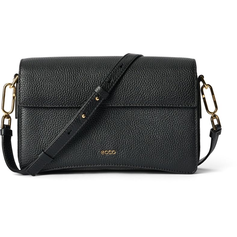 ECCO Pinch Bag L Pebbled Leather (Black)