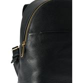 ECCO Round Pack M Pebbled Leather Bag (黑色)