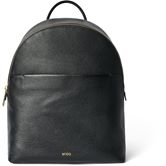 ECCO Round Pack M Pebbled Leather Bag (黑色)