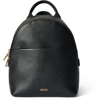 ECCO Round Pack S Pebbled Leather Bag (黑色)