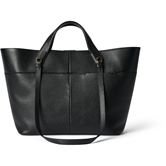 ECCO Tote M Pebbled Leather Bag (Black)