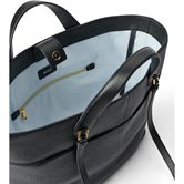 ECCO Tote M Pebbled Leather Bag (Black)