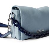 ECCO Pinch Bag L Soft Pebbled With Chain (Blu)