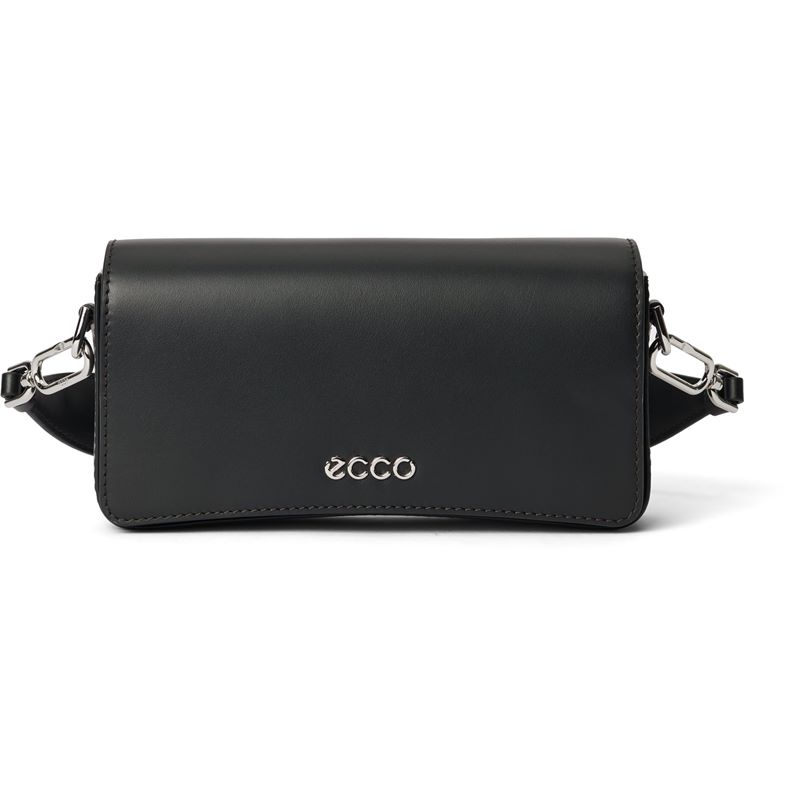 ECCO Pinch Bag S E Wave Studded Leather (Black)