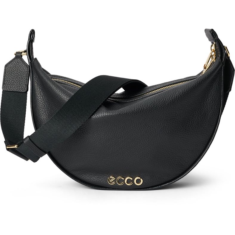 ECCO Fortune Bag M Soft Pebbled Leather (Black)