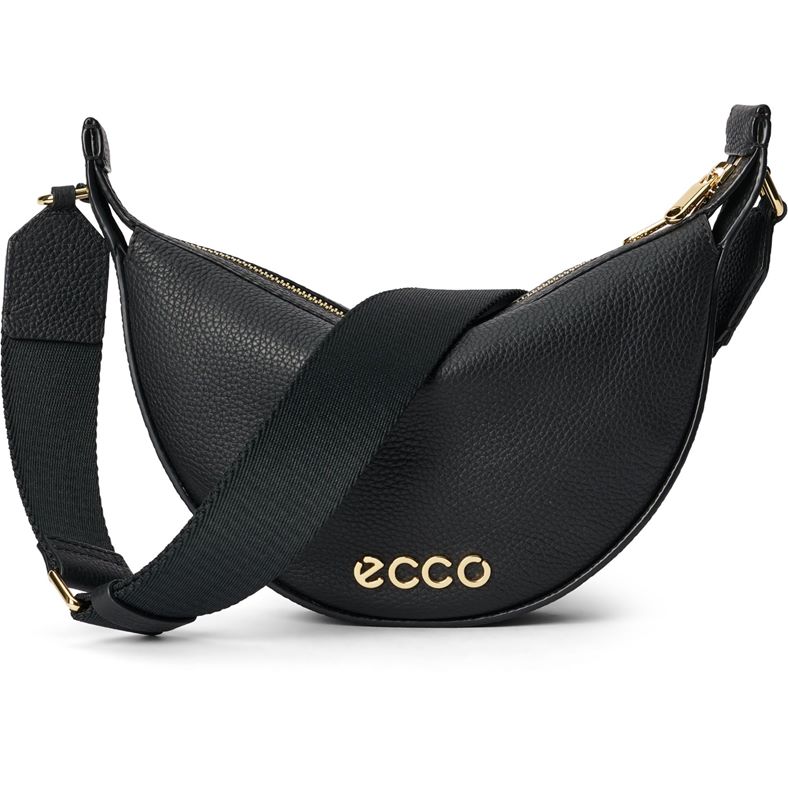 ECCO Fortune Bag S Soft Pebbled Leather (黑色)