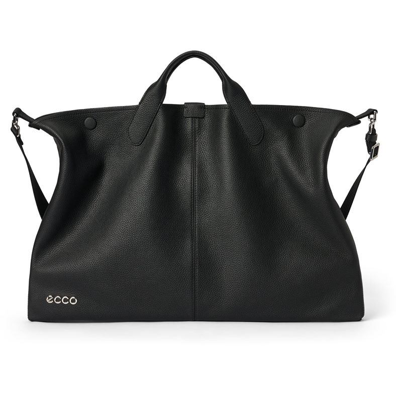 ECCO Tote Soft EW L Soft Pebbled Leather (Nero)