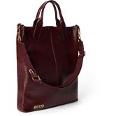 ECCO Tote Soft NS Shine Pebbled Leather (สีแดง)