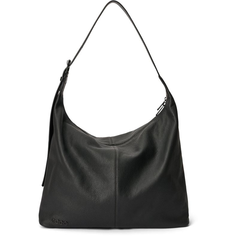 ECCO Hobo L Soft Pebbled Leather (Black)