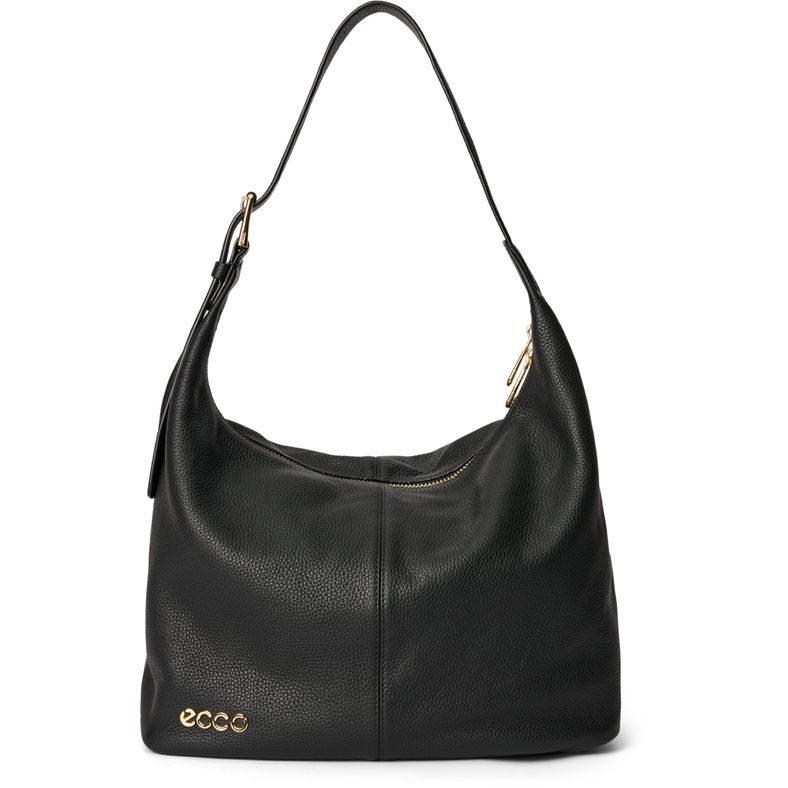 ECCO Hobo M Soft Pebbled Leather (Black)